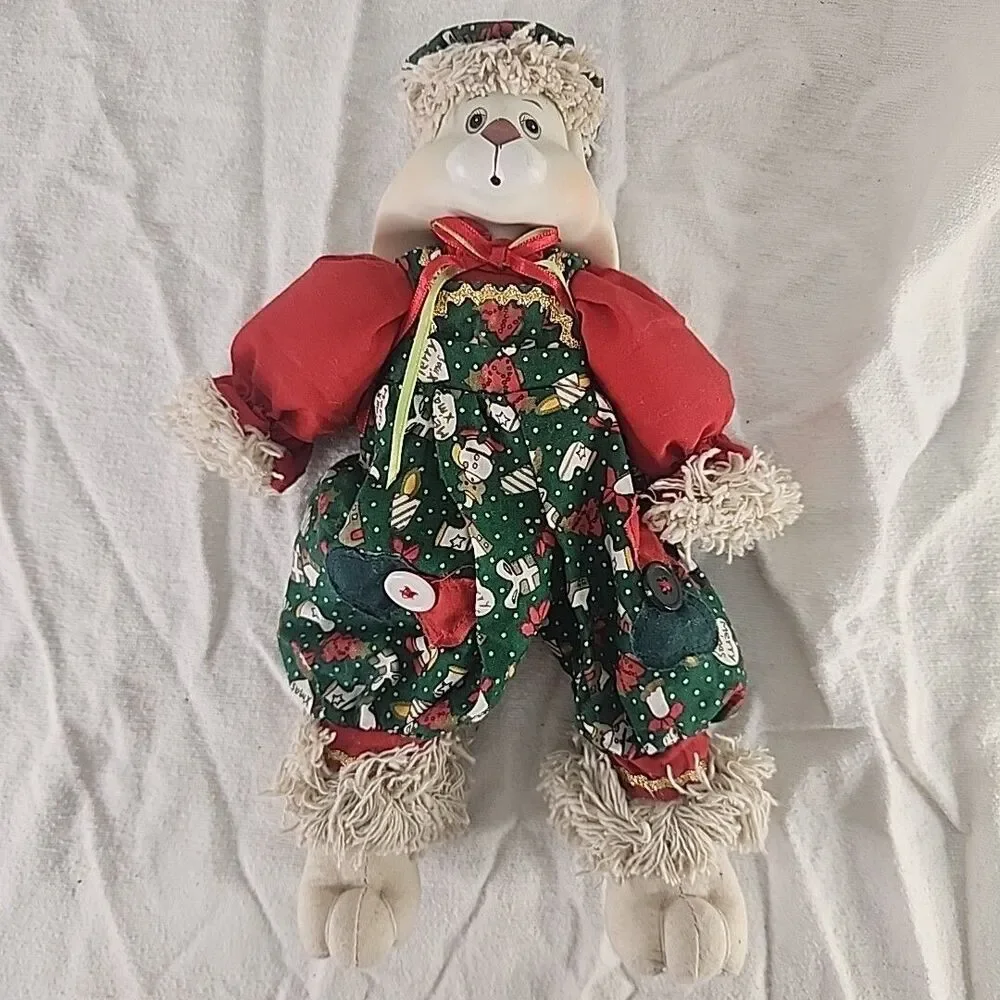 HOUSE OF LLOYD Christmas Around The World Hip & Hop Bunny Doll Porcelain Vintage